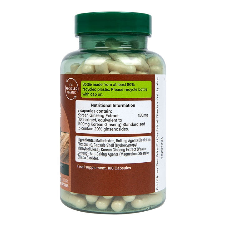 Kórejský ženšen 500 mg 180 kapsulov Holland & Barrett