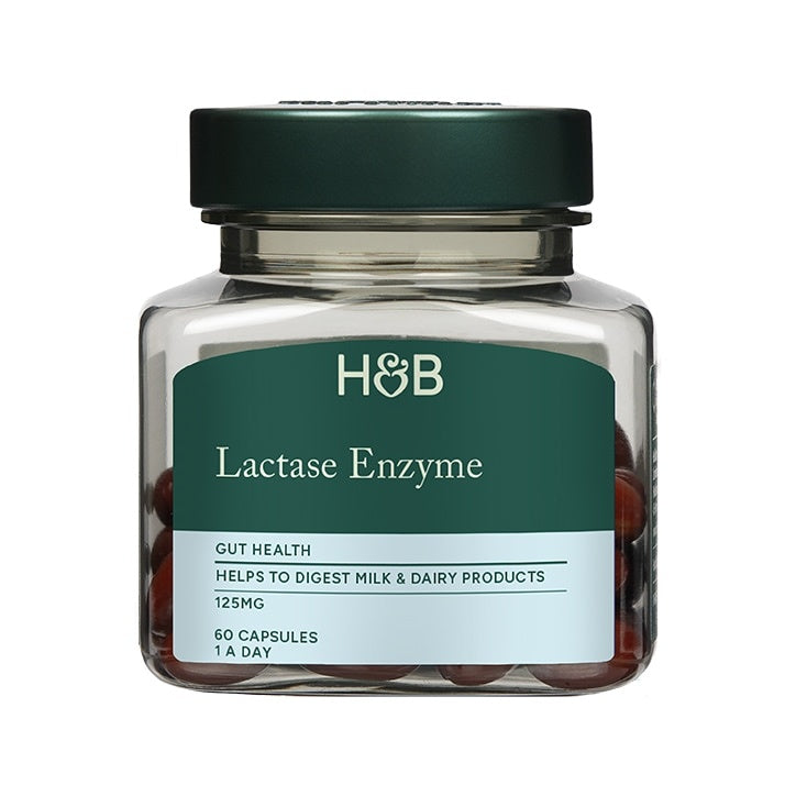 Laktázové enzýmy (enzým Super Lactázy) 125 mg 60 kapsulov Holland & Barrett