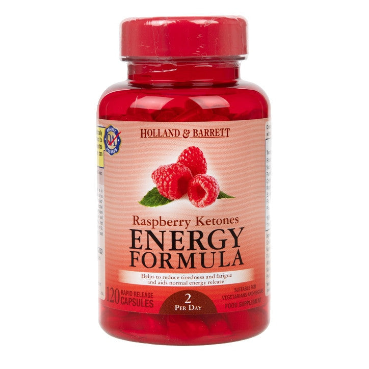 Malinový ketónový vzorec (Energy Formula) 120 kapsuly Holland & Barrett