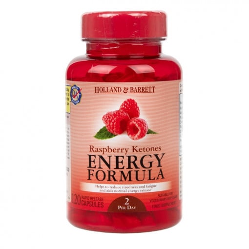Malinový ketónový vzorec (Energy Formula) 120 kapsuly Holland & Barrett