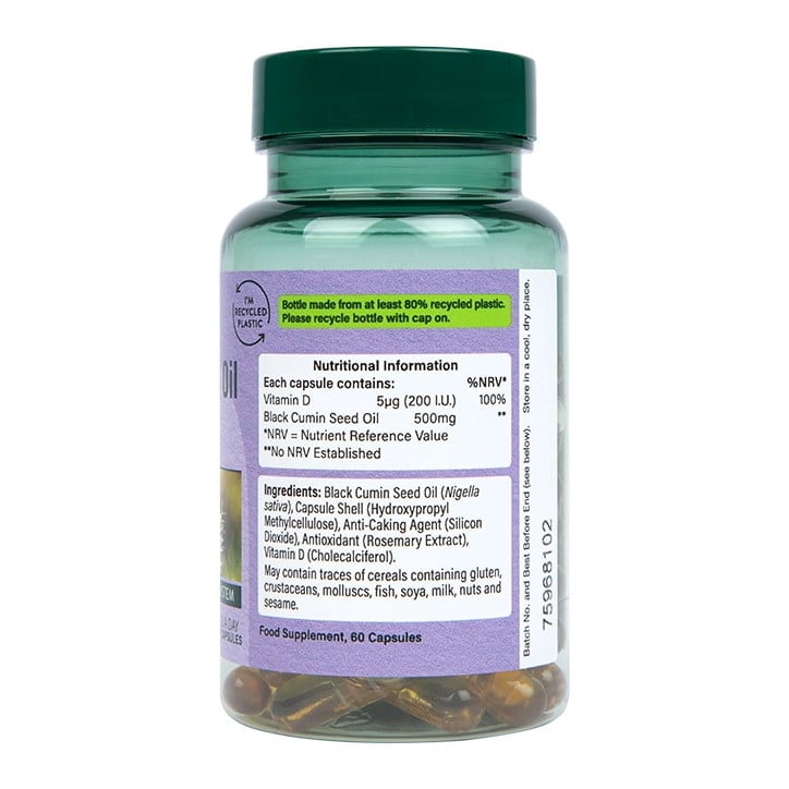 Olej z čierneho semien s vitamínom D - 60 kapsúl