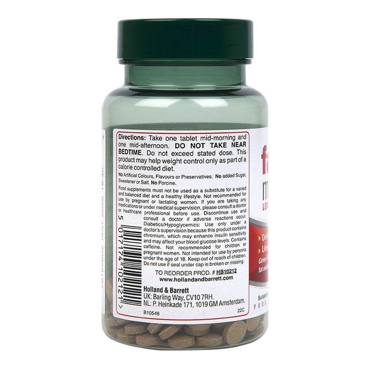 Formulárny recept na metaboliser (tuk metaboliser) 120 tabliet Holland & Barrett