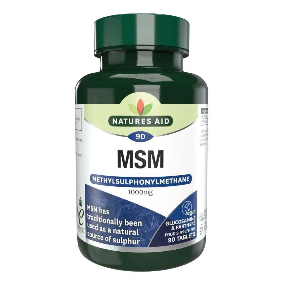 Metylsulfonylmetán MSM (metylsulfonylmetán MSM) 1 000 mg 90 tabliet Naturesaid