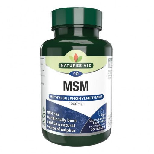 Metylsulfonylmetán MSM (metylsulfonylmetán MSM) 1 000 mg 90 tabliet Naturesaid
