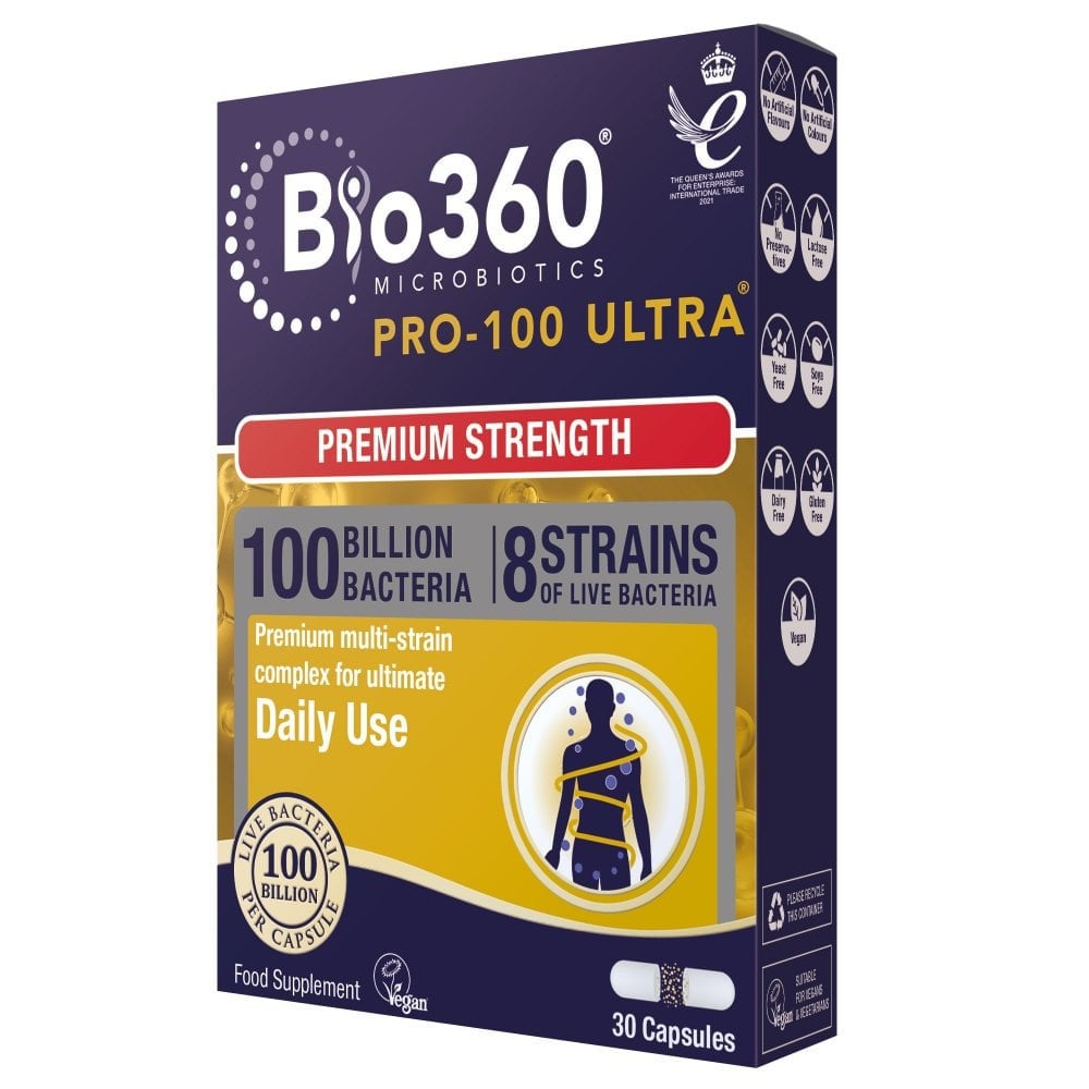 Probiotic Pro-100 Ultra (100 miliárd baktérií) 100 miliárd. 30 Naturesaid kapsuly