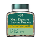 Široké spektrum tráviace enzýmy (Vzorec viacerých tráviacich enzýmov) 90 tabliet Holland & Barrett