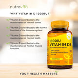 Vitamín D3 1000IU (25UG) 365 Softgels