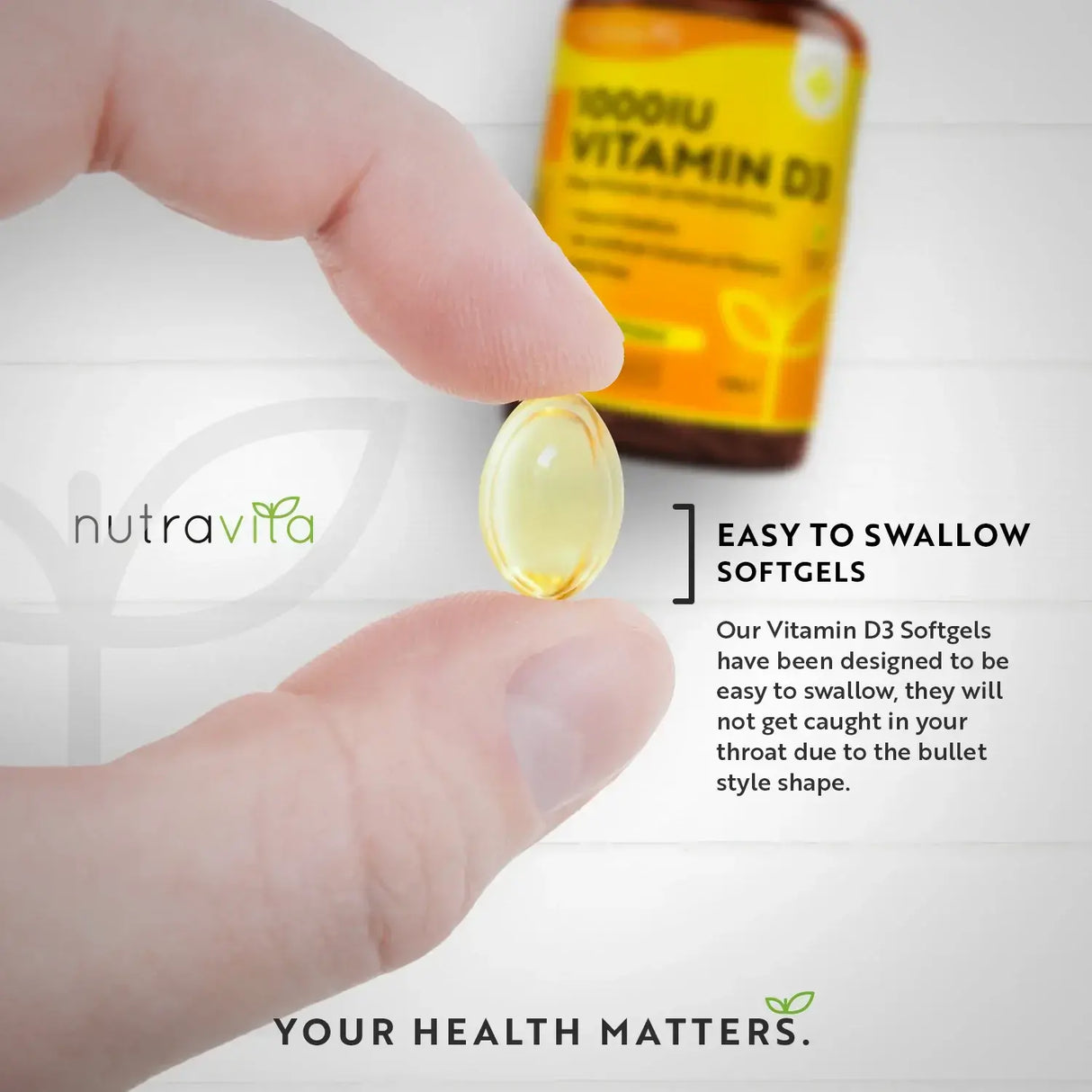 Vitamín D3 1000IU (25UG) 365 Softgels