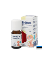 Vitamín D3 400 IU + probiotiká - imunita a tráviaci systém, kvapky pre deti a dospelých, 7,5 ml