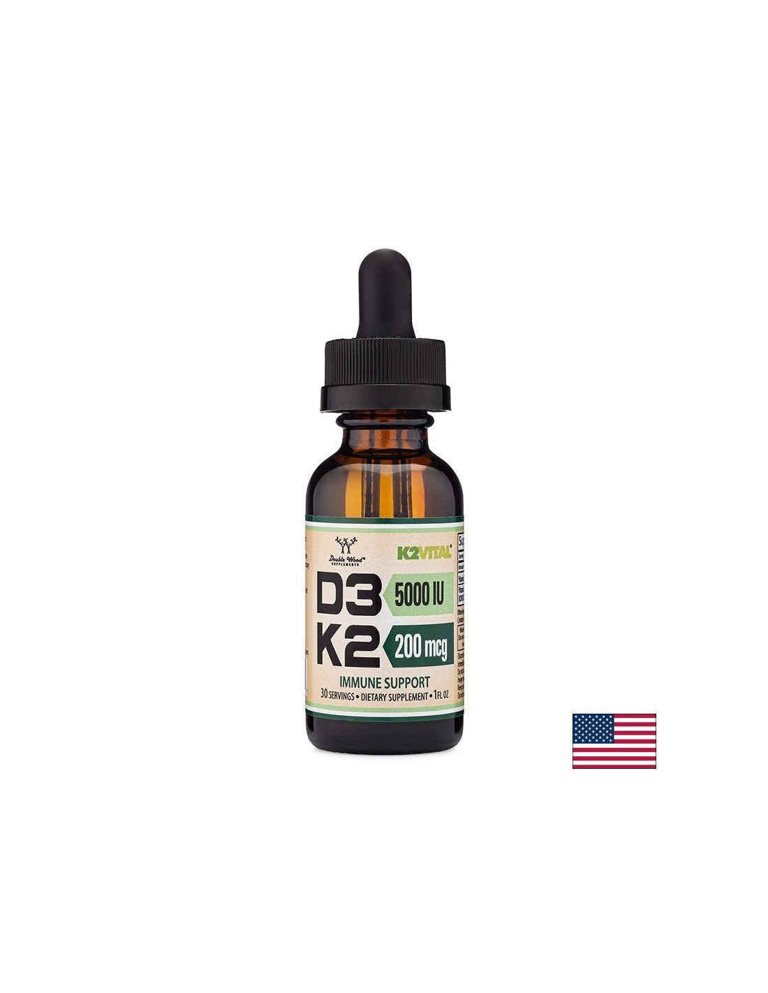 Kostná starostlivosť - vitamín D3 5000 IU + K2 200 µg, kvapky, 29,6 ml