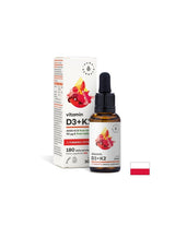 Kosti a kĺby - vitamín D3 800 IU + K2 36 µg + kurkuma, 30 ml kvapky