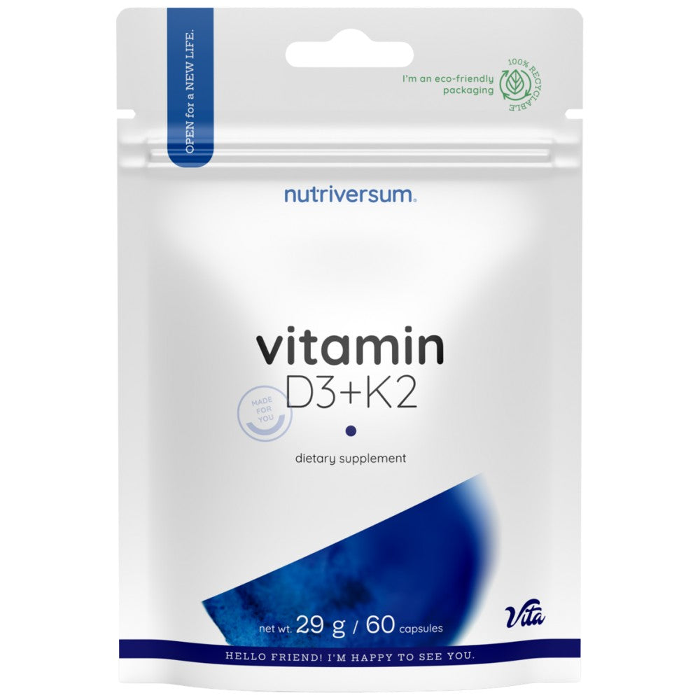 D3 + K2 vitamín 60 kapsuly