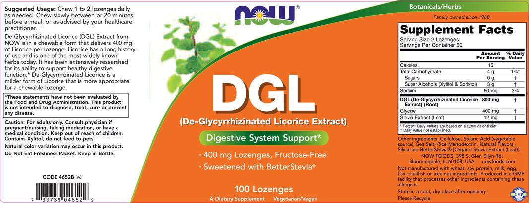 DGL 400 mg - 100 sublingválnych tabliet