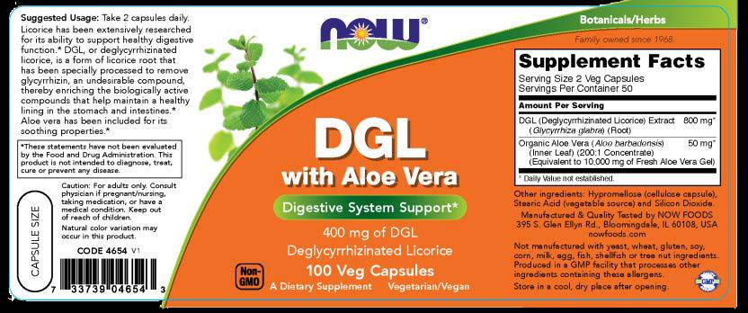 DGL s aloe vera - 100 kapsúl