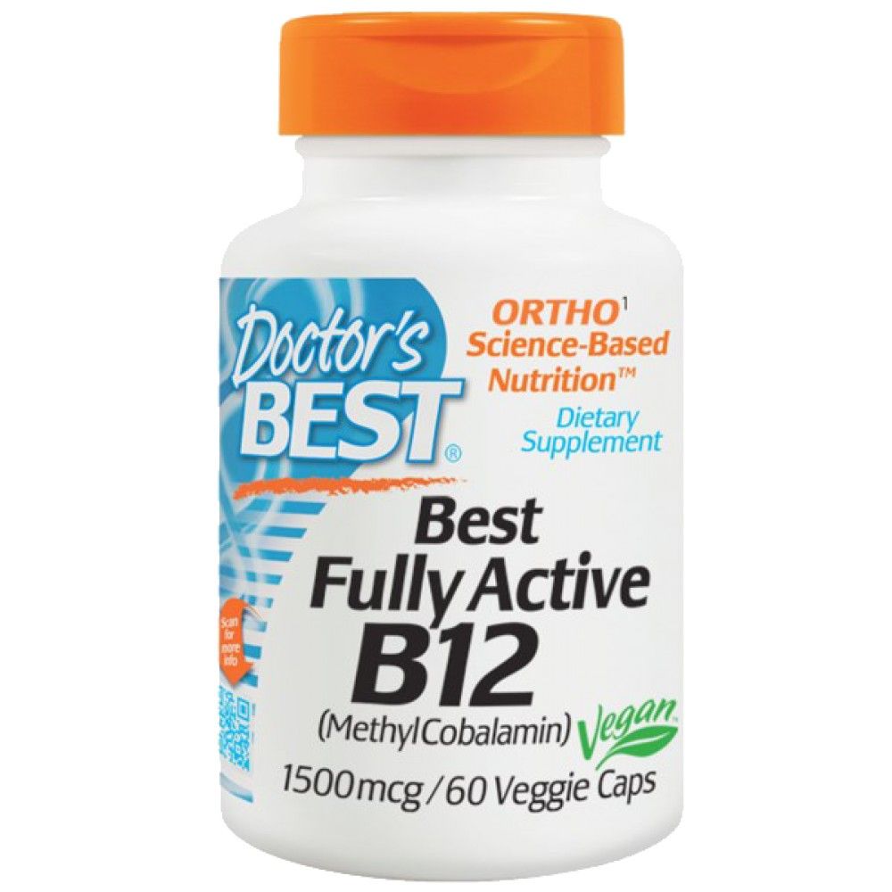 Najlepšie plne aktívne B12 / metylcobalamín 1500 mcg - 60 kapsúl