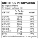 Komplex vitamínu B - 100 tabliet