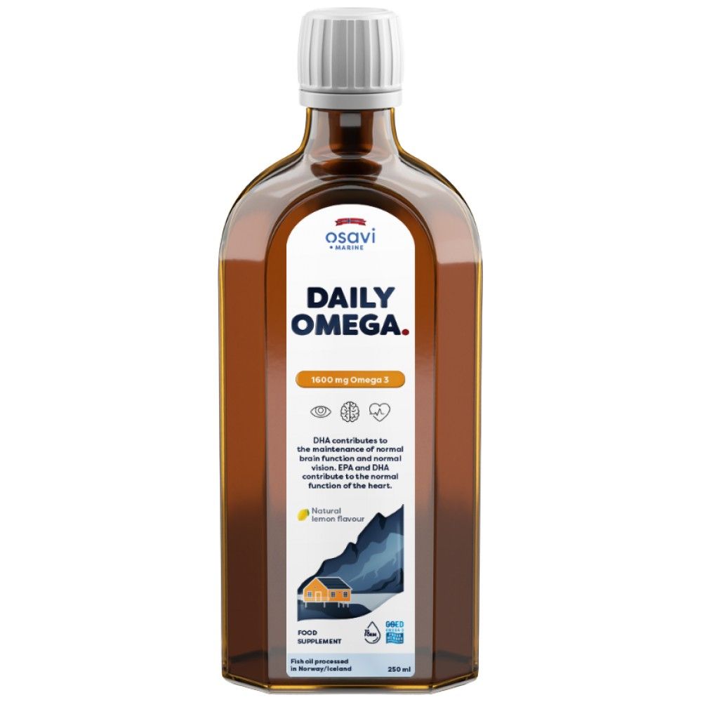 Denná omega kvapalina Prírodná citrónová príchuť - 250 ml