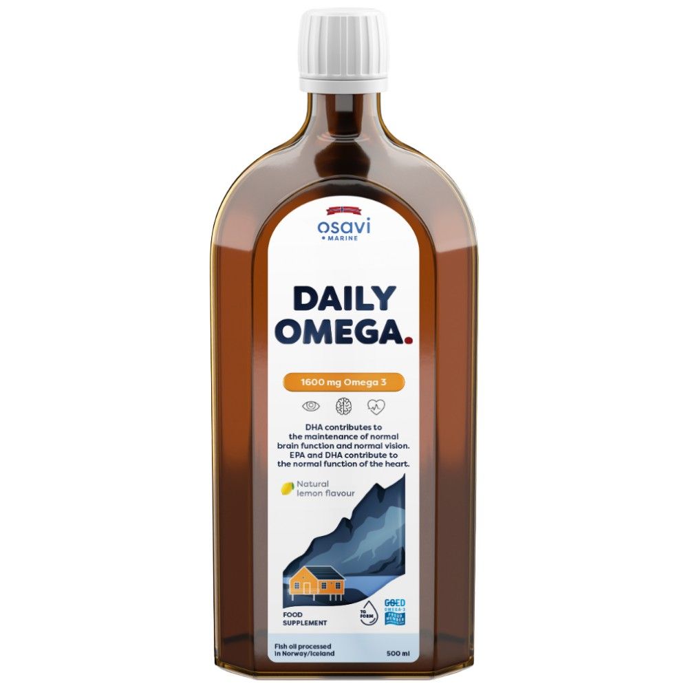 Denná omega kvapalina Prírodné citrónové príchuť - 500 ml