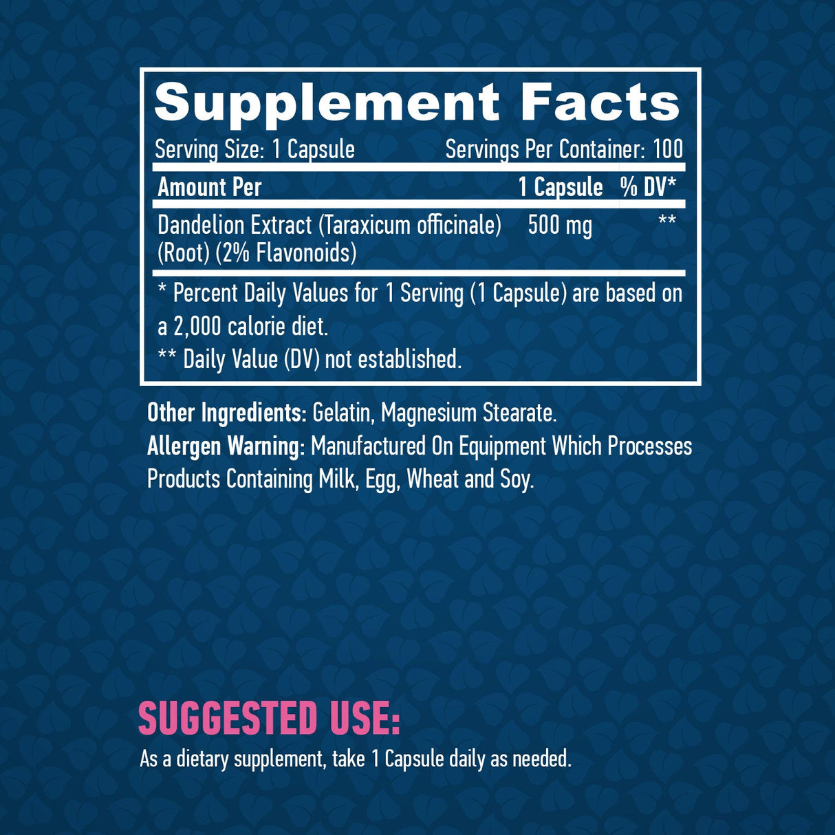Extrakt z koreňového koreňa (2% flavonoidov) 500 mg / 100 čiapky.
