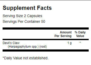 Devil's Claw 500 mg - 100 kapsúl
