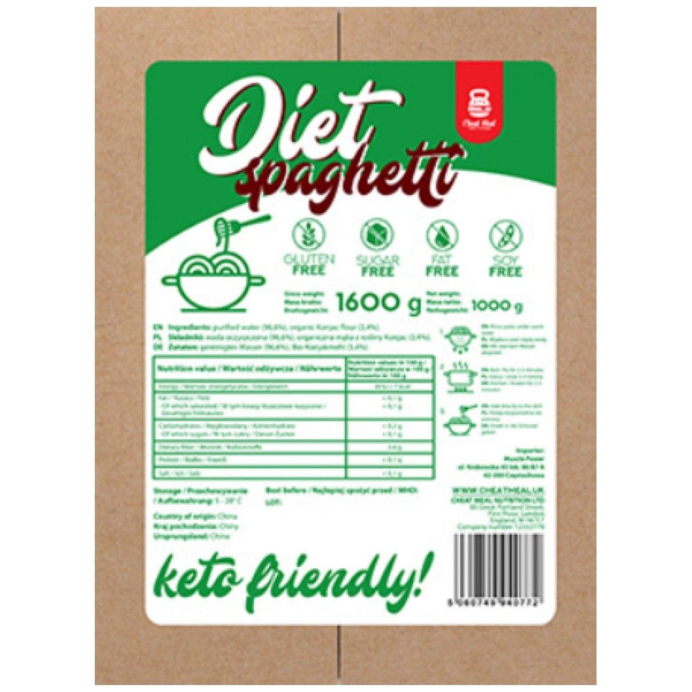 Diéty špagety Keto priateľské Konjac - 1 000 gramov