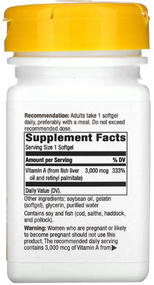 Vitamín A 10 000 IU - 100 kapsúl
