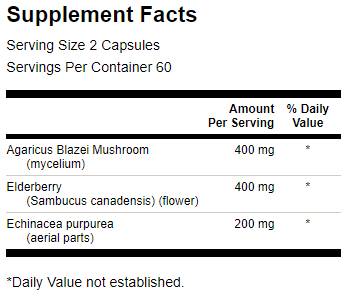 Adreberry/Agaricus/Echinacea 120 kapsúl