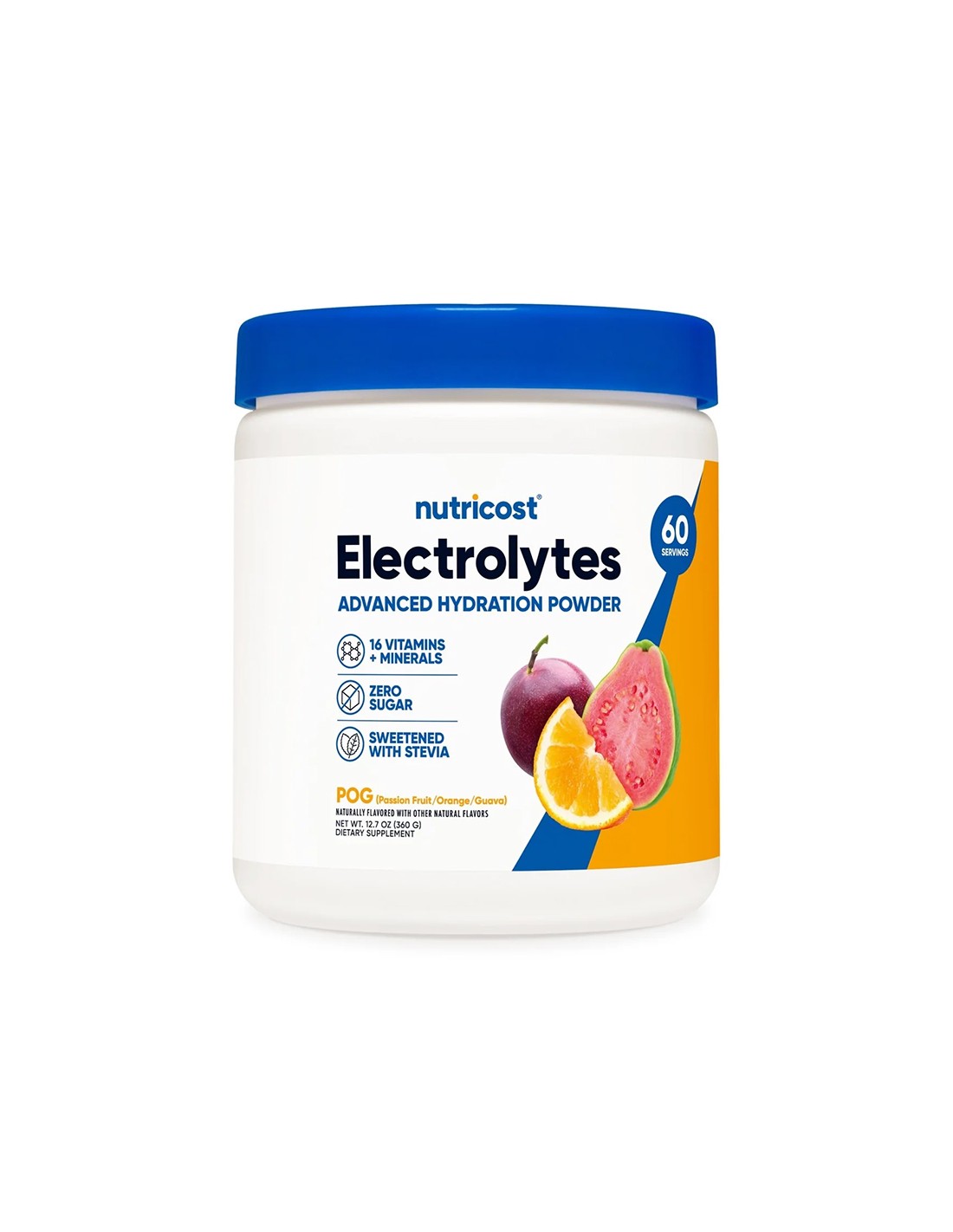 Vyváženie elektrolytov - elektrolyty pokročilé hydratáciu, 360 g prášok, vášne ovocie, pomarančová a guava aróma