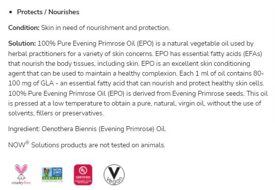 Večer Primrose Oil | 100% čistý hydratačný olej - 118 ml