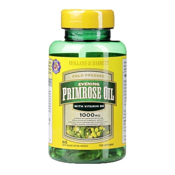 Večer primrose oleja 1 000 mg 60 kapsúl Holland & Barrett