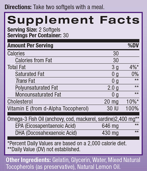 Extrémna omega 2400 mg. / 60 Softgels