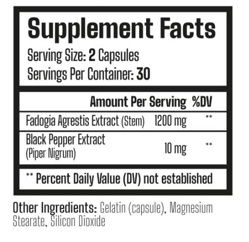 Fadogia agrestis 600 mg - 60 kapsúl