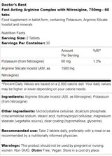 Rýchlo pôsobiaci arginínový komplex S nitrosigínom 750 mg - 60 tabliet