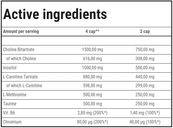 TAM TREASPORTER | Lipotropný spaľovač tukov - 180 kapsúl
