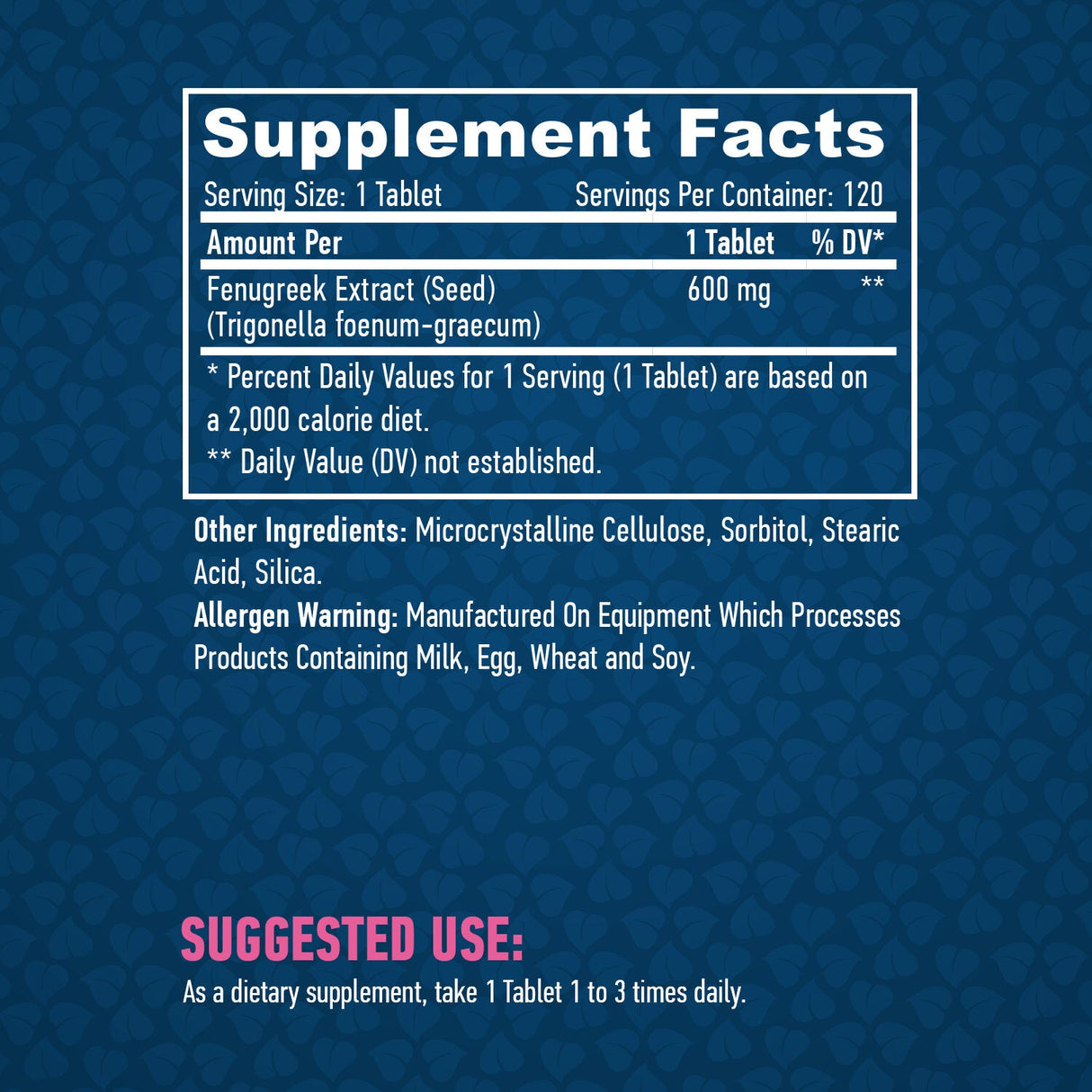 Fenugreek 600 mg / 120 kariet