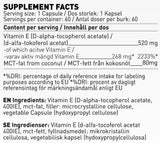 Vitamín E 400 IU | s olejom MCT - 60 kapsúl