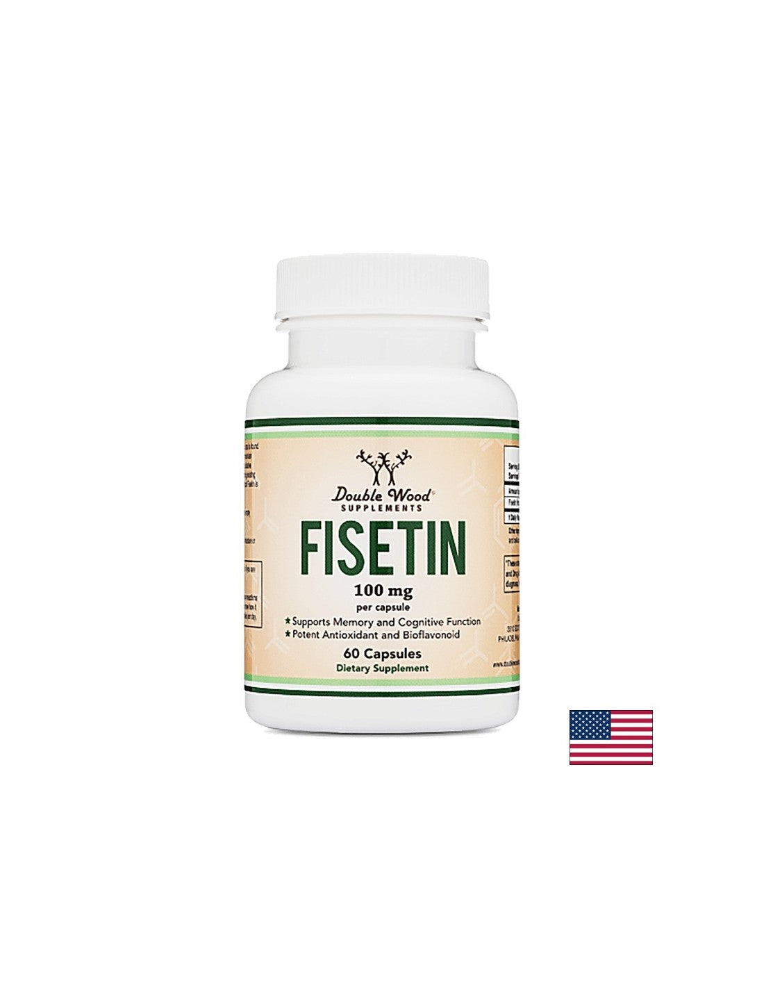 Fisetín, 100 mg, 60 kapsúl <tc>Double Wood</tc>