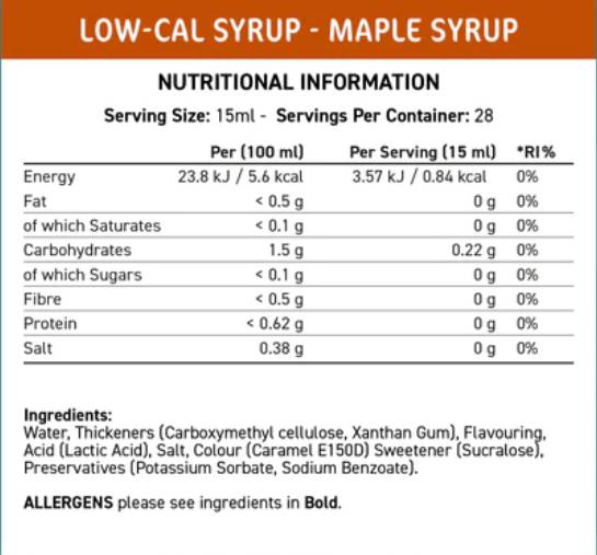 Nižší sirup s nízkym obsahom kalu | Javor - 425 ml