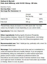 Kyselina listová 400 mcg | S vit d3 10 mcg - 90 tabliet