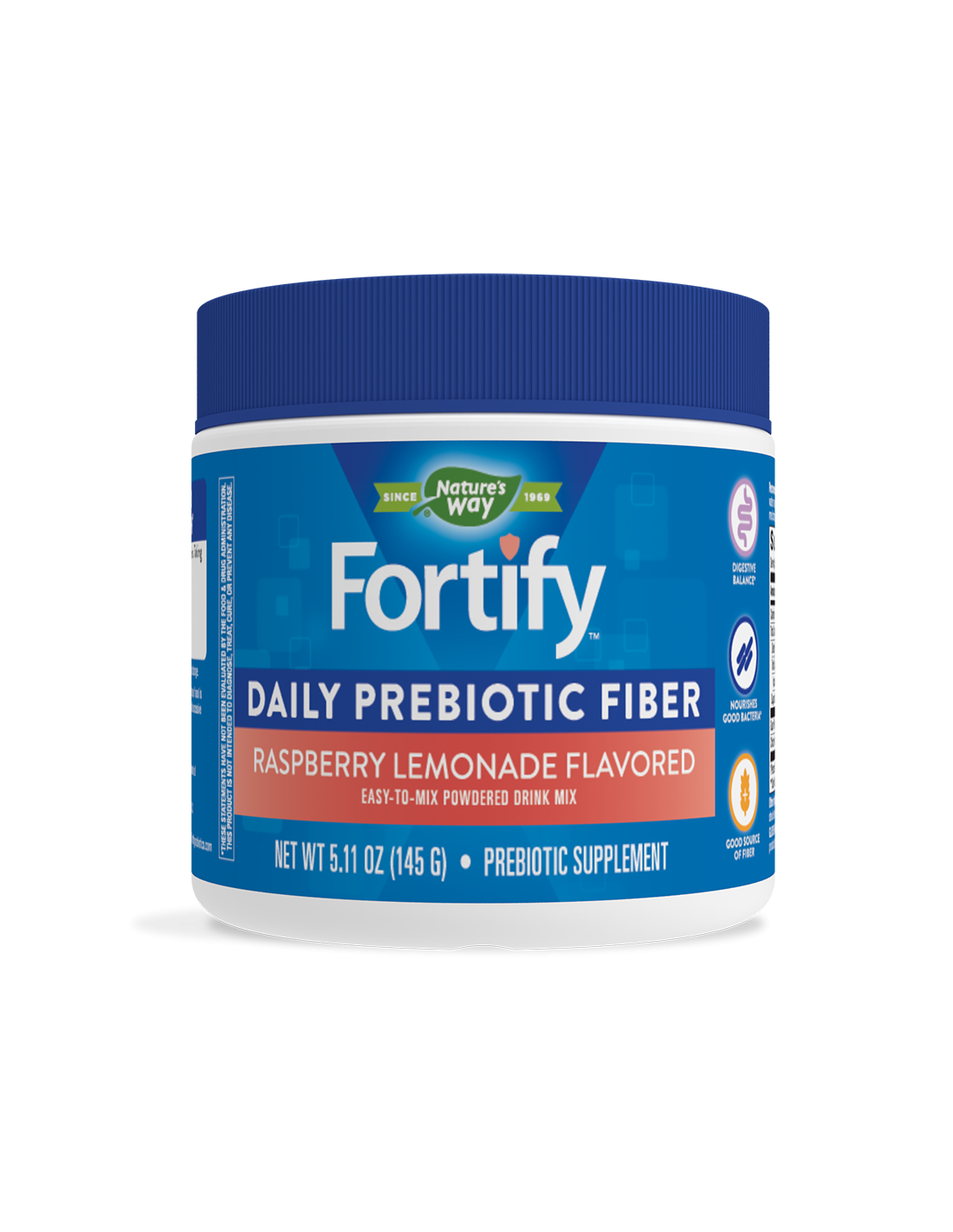 Denné prebiotické vlákno Fortify ™ - Opevnenie prebiotickej vlákniny - 145 g prírodnej cesty