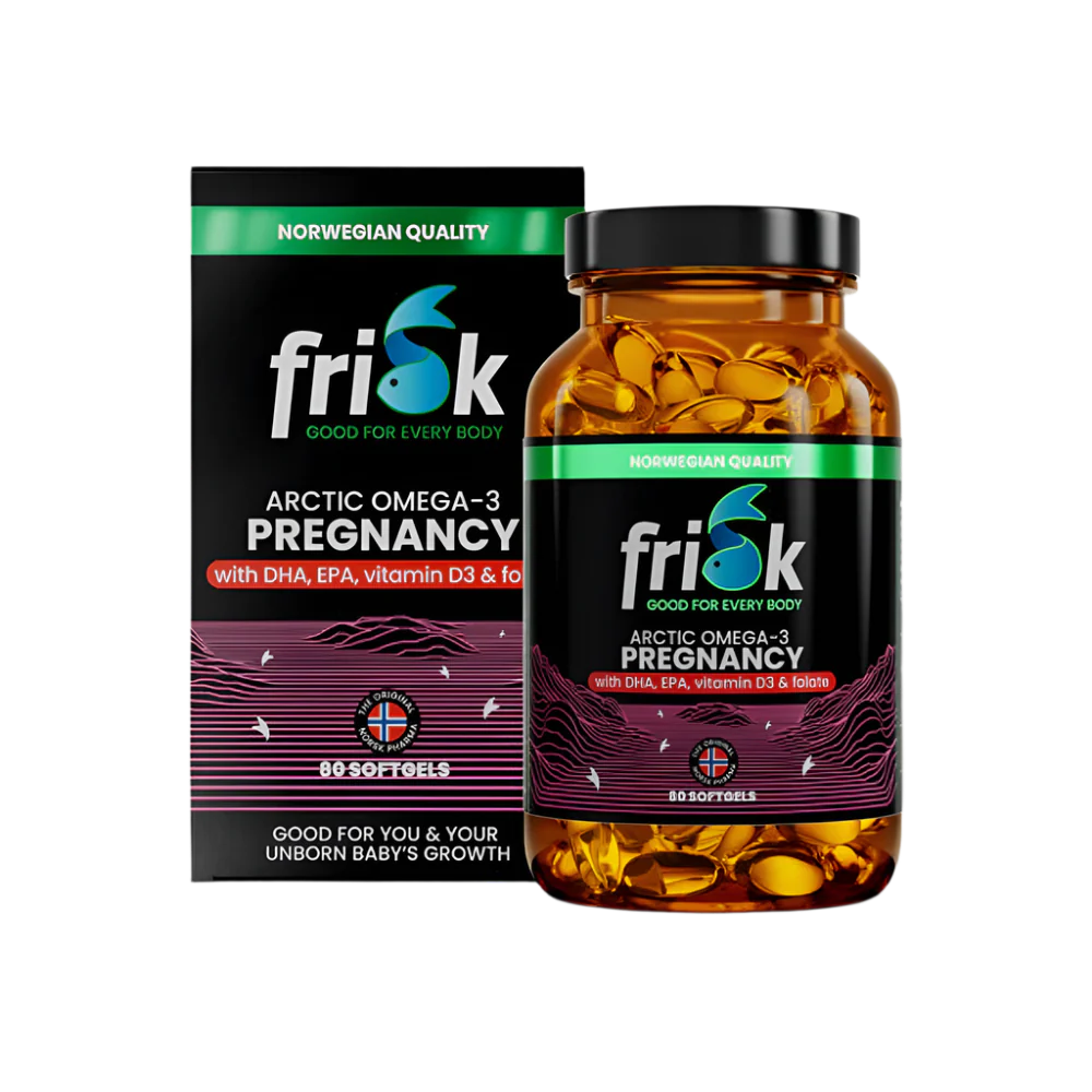 Arktické tehotenstvo-Omega-3 pre tehotné ženy-100% divoká treska z Nórska-80 kapsúl