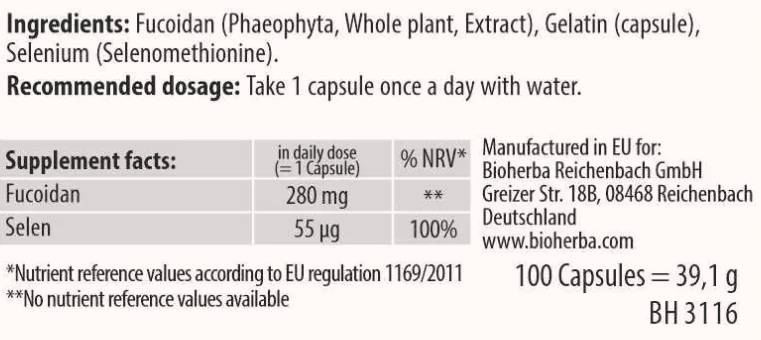 Fukoidný extrakt 280 mg - 100 kapsúl