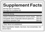 Celé spektrum škorica, fenugreek a gymnema - 120 kapsúl