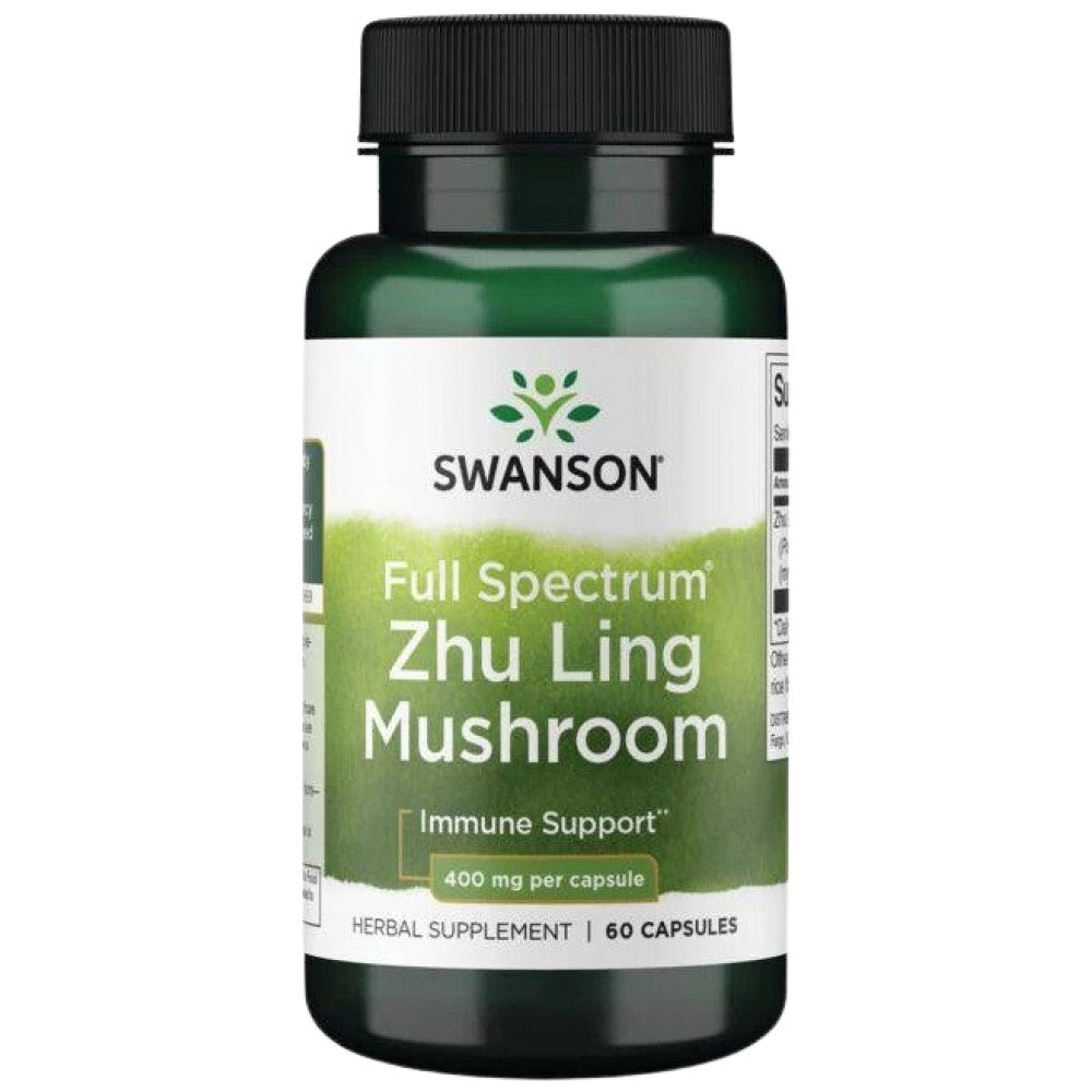 Plné spektrum Zhu Ling Huby 400 mg 60 kapsúl