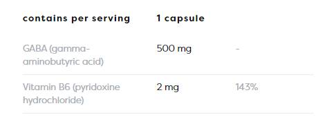 GABA 500 mg + vitamín B6 - 120 kapsúl