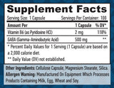 GABA + B-6 /500 mg. / 100 Vcaps