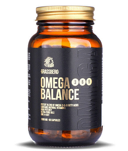 Grassberg Omega 3-6-9 Zostatok 1000 mg 60/90 čiapky