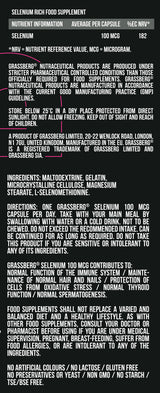 Grassberg Selenium 100 mcg 60 čiapky