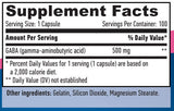 GABA 500 mg / 100 čiapky.