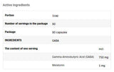 GABA 750 mg | s melatonínom 1 mg - 90 kapsúl